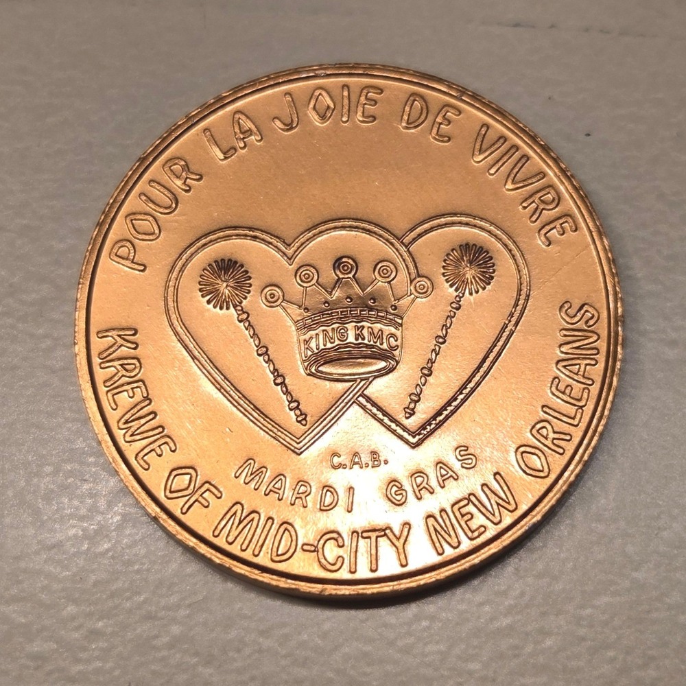 Krewe of Mid City Mardi Gras Doubloon 1776 Colonels 200 Years‎ Liberty Coin